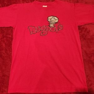 Vintage 2003 Michigan Lugnuts Lansing MILB licensed Shirt red Men's Size Medium